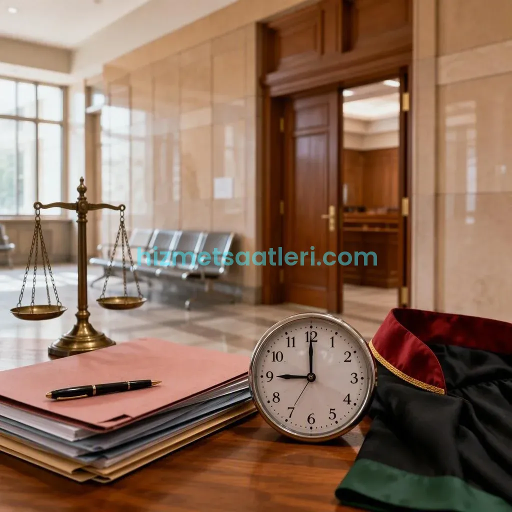 Adliyeler Kaçta Açılıyor? Duruşma, Kalem ve Vezne İşlem Saatleri