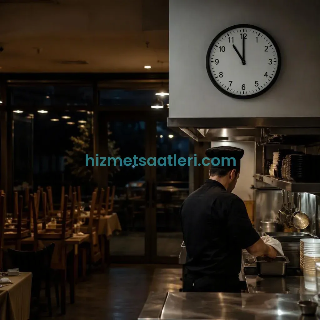 Restoranlar Kaçta Kapanıyor? Mutfak ve Son Sipariş Saatleri