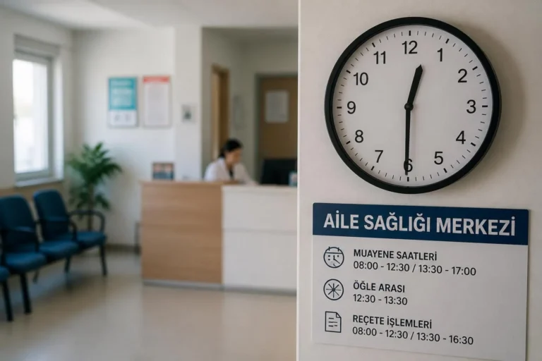 Aile Sağlığı Merkezleri Öğle Arası Kaçta? Muayene ve Reçete İşlem Saatleri