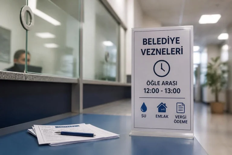Belediye Vezneleri Öğle Arası Kaçta? Su, Emlak ve Vergi Ödeme Saatleri
