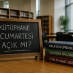 Kütüphaneler Cumartesi Açık mı? Halk Kütüphanesi, Çalışma Salonu ve Üyelik Saatleri